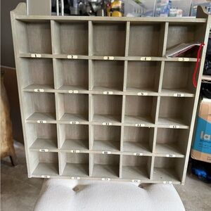 Pottery Barn Gray Wooden Organizer